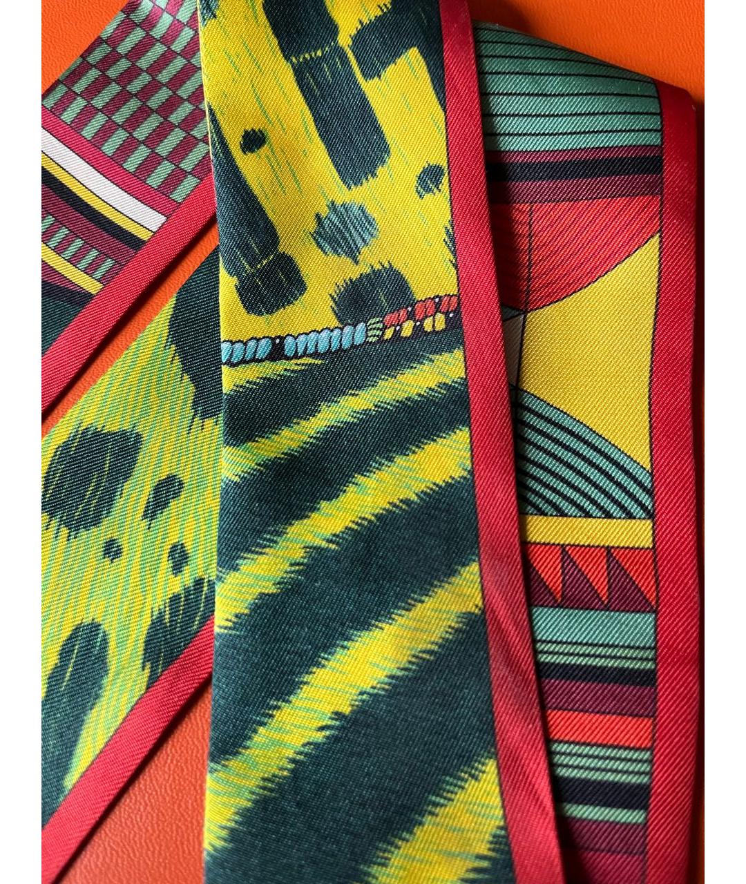 HERMES Мульти шелковый платок, фото 6