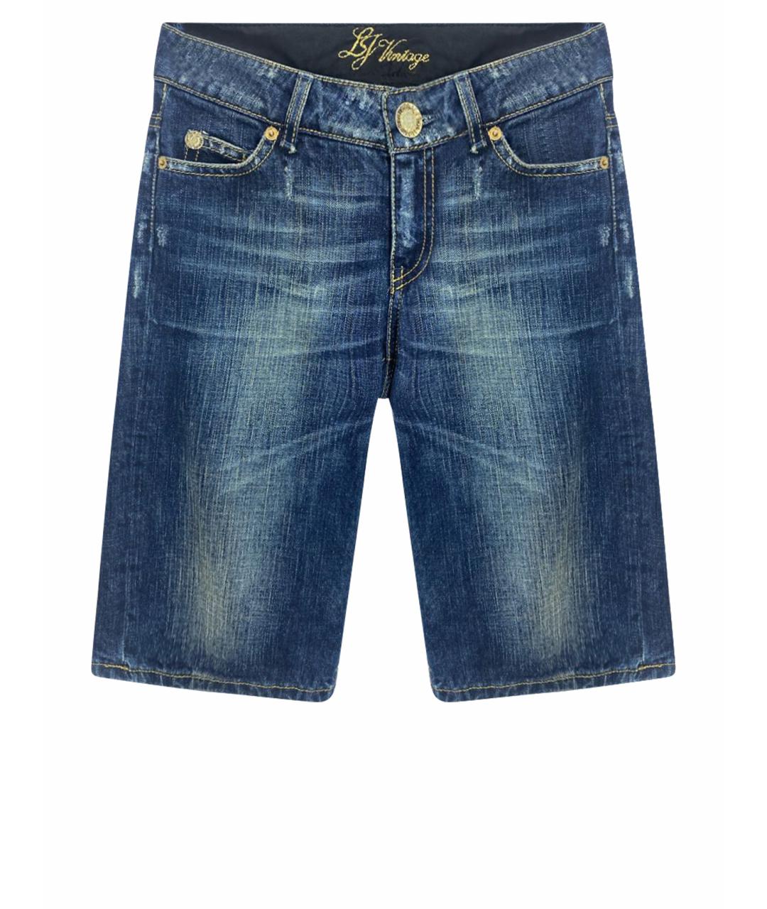 LIU JO Синие хлопковые шорты, фото 1