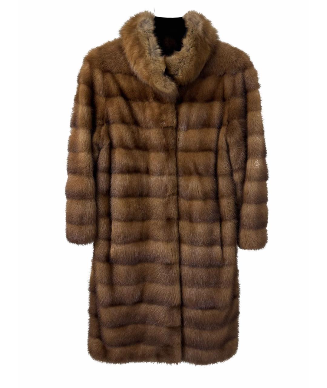MALA MATI Коричневая меховая шуба, фото 1