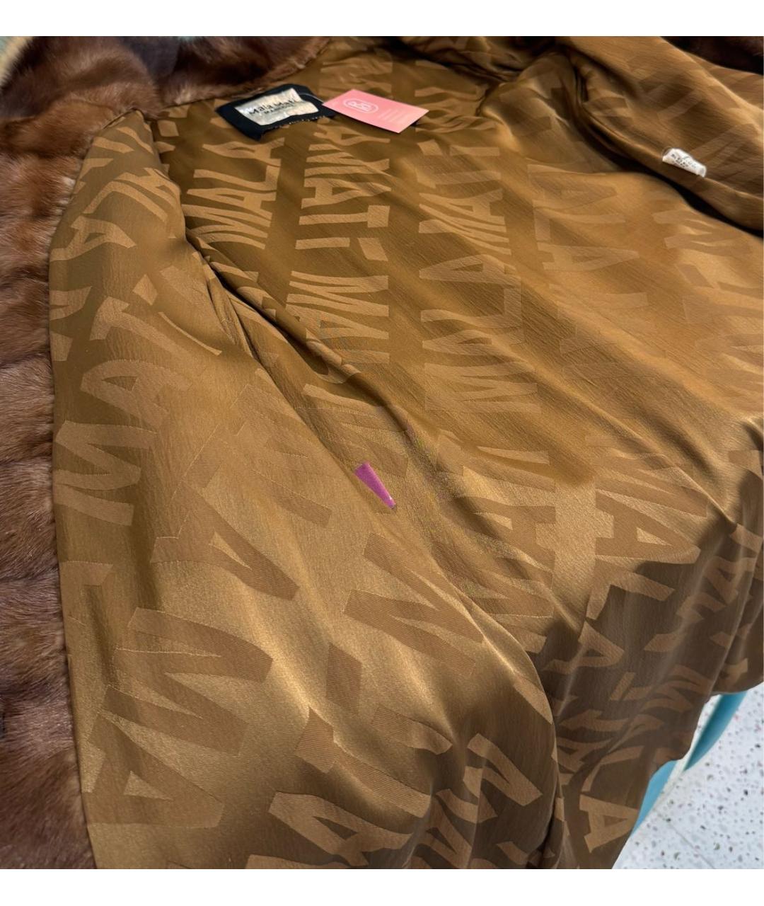 MALA MATI Коричневая меховая шуба, фото 6