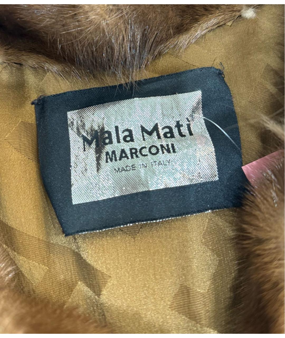 MALA MATI Коричневая меховая шуба, фото 5