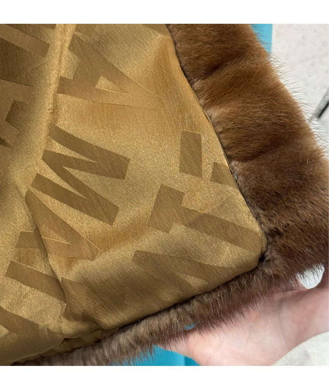 MALA MATI Коричневая меховая шуба, фото 8