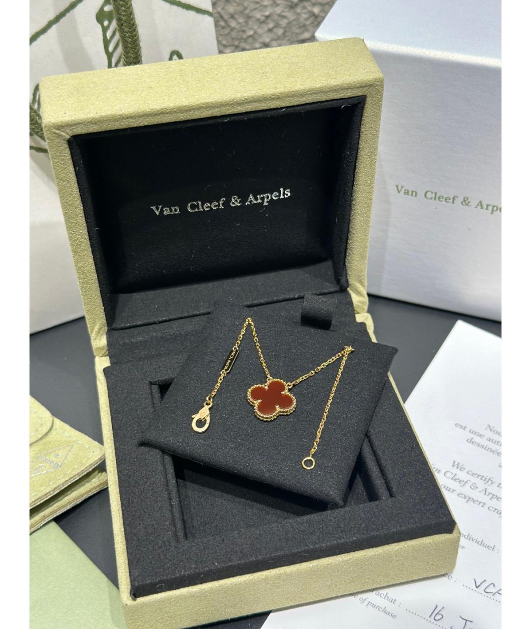 VAN CLEEF & ARPELS Красное колье из розового золота, фото 6