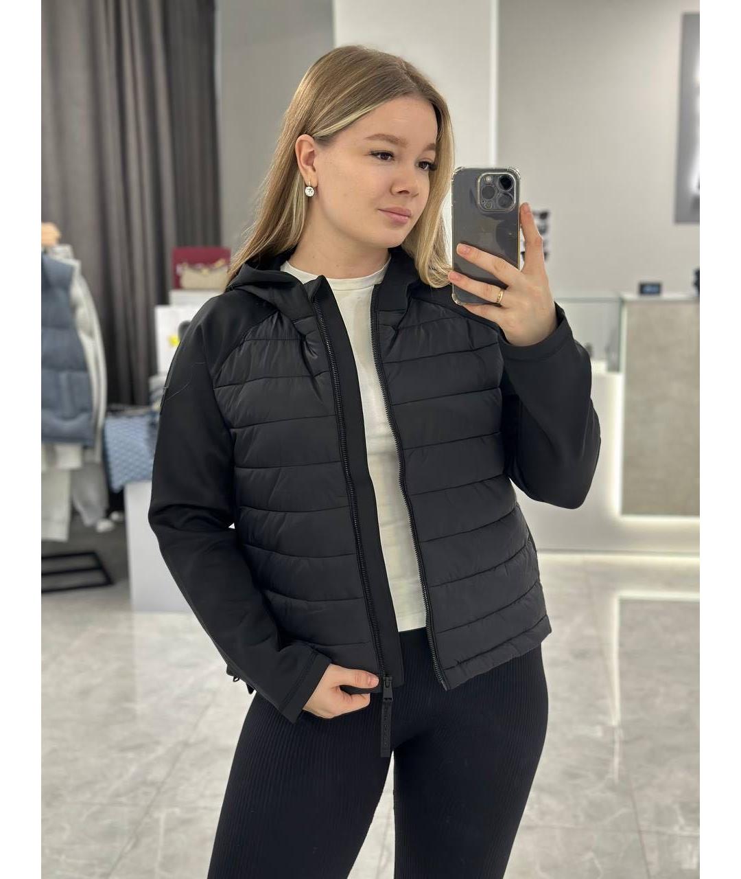 DKNY Черная полиэстеровая куртка, фото 5