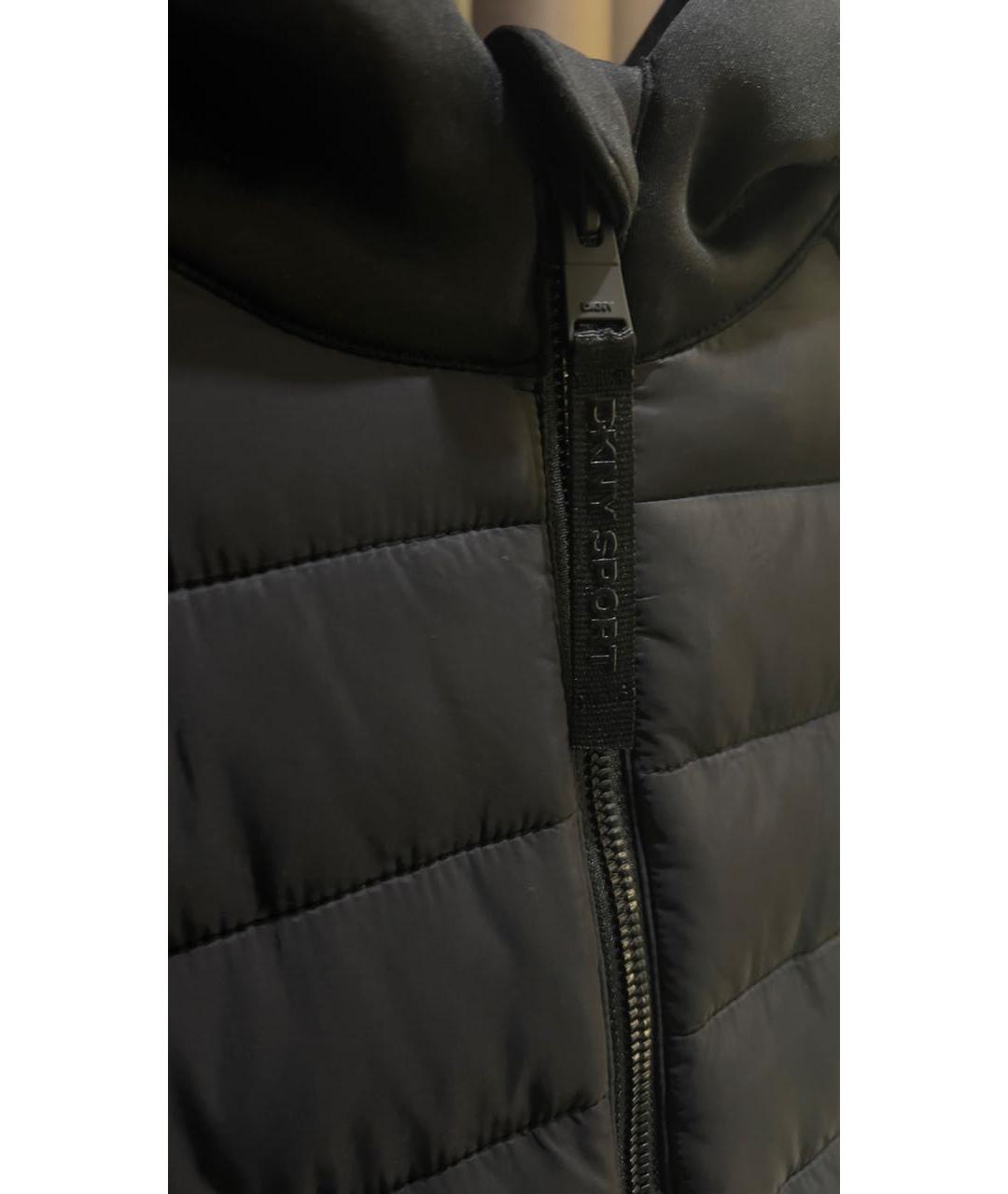 DKNY Черная полиэстеровая куртка, фото 4