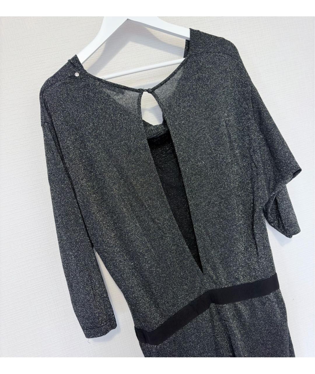 DIESEL Антрацитовый вискозный комбинезон, фото 8