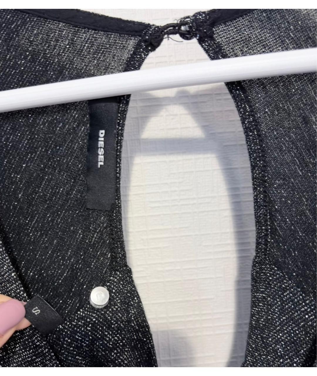 DIESEL Антрацитовый вискозный комбинезон, фото 6