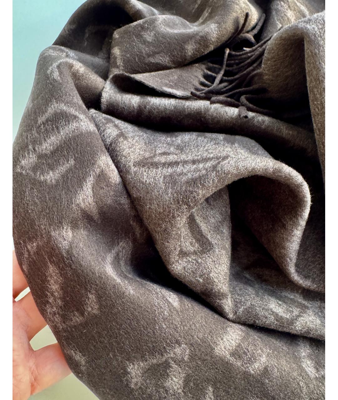 ZEGNA Коричневый шелковый шарф, фото 6