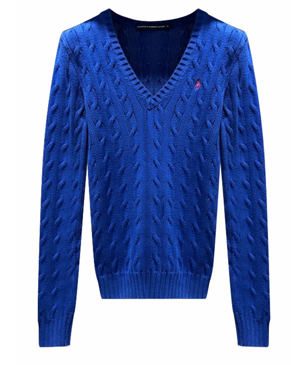 POLO RALPH LAUREN Синий хлопковый джемпер / свитер, фото 1
