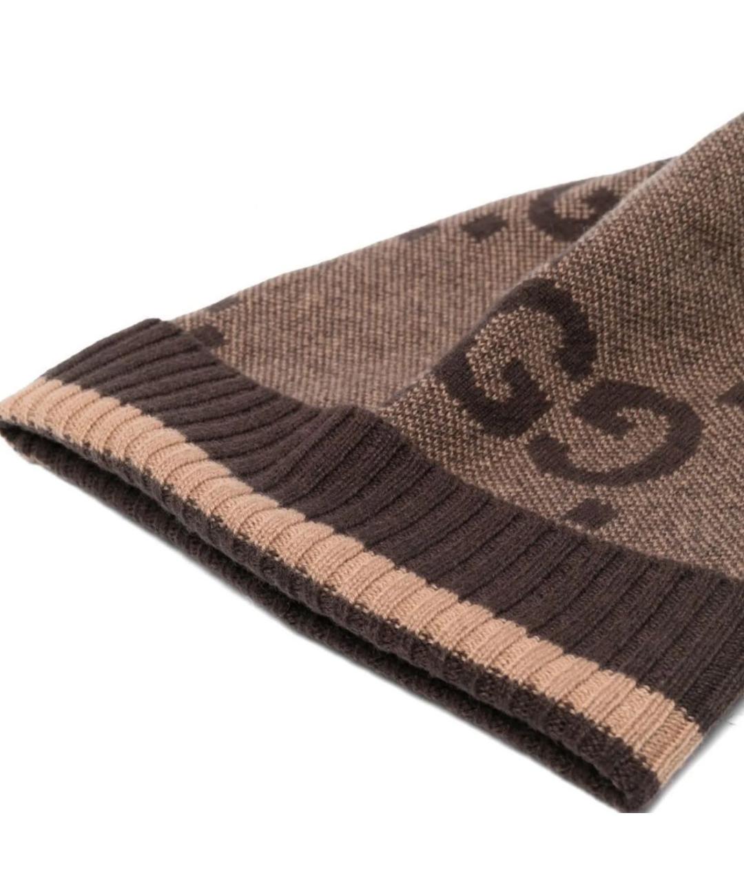 GUCCI Коричневая кашемировая шапка, фото 2