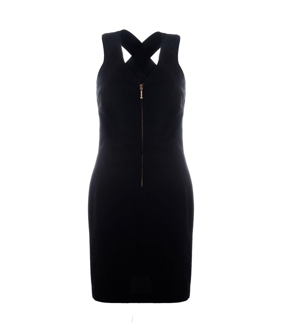 JO NO FUI Черное хлопковое платье, фото 1