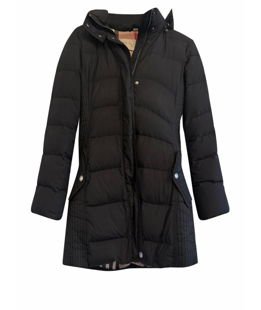 BURBERRY Черный полиэстеровый пуховик, фото 1