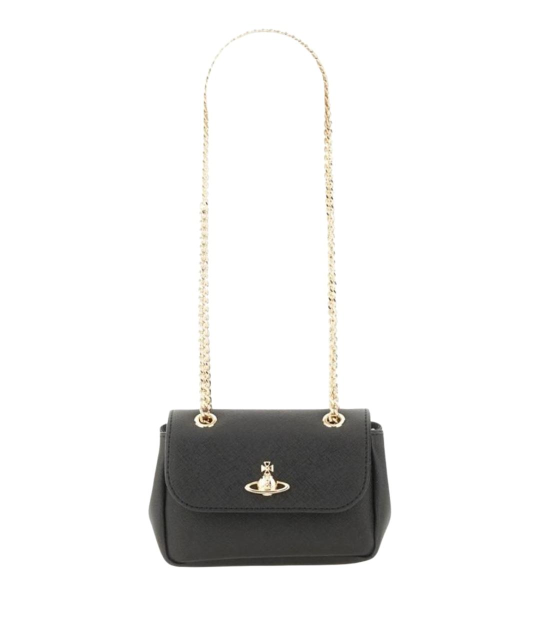VIVIENNE WESTWOOD Черная сумка через плечо, фото 5