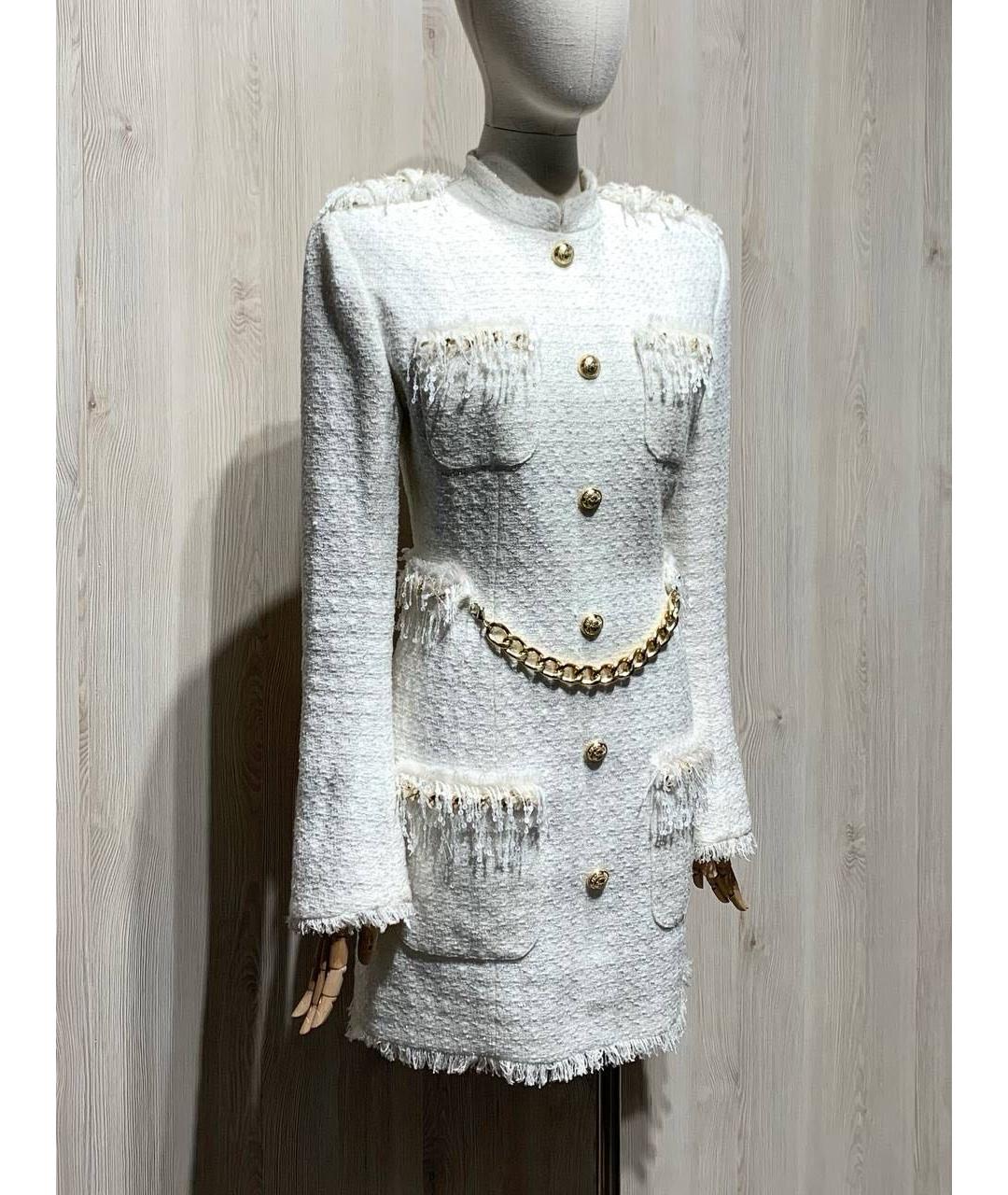 BALMAIN Белое хлопковое вечернее платье, фото 2