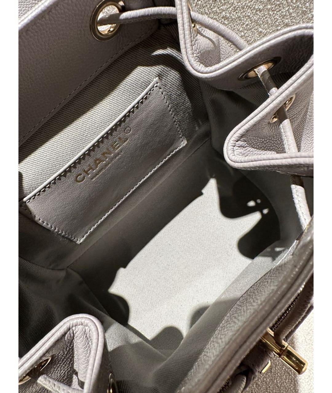 CHANEL Розовый кожаный рюкзак, фото 8