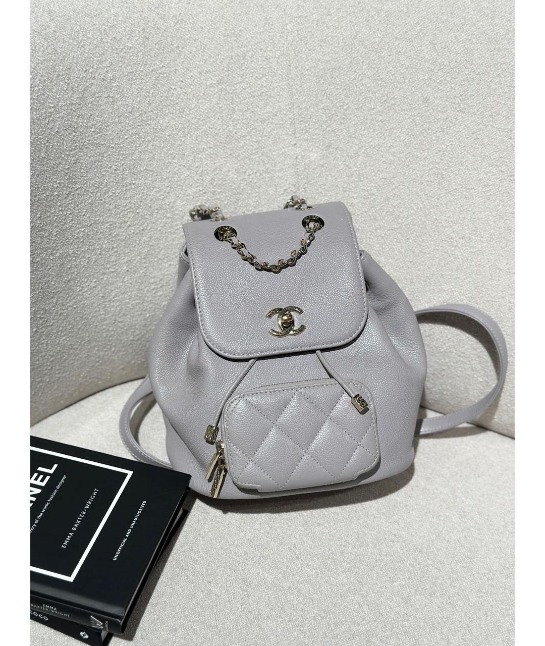 CHANEL Розовый кожаный рюкзак, фото 9