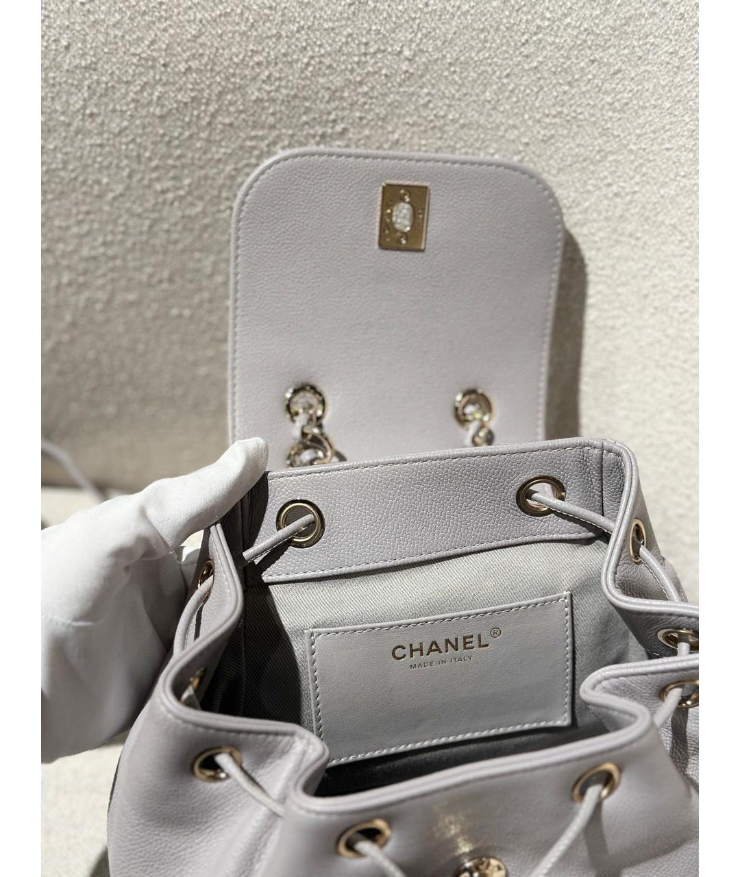 CHANEL Розовый кожаный рюкзак, фото 7