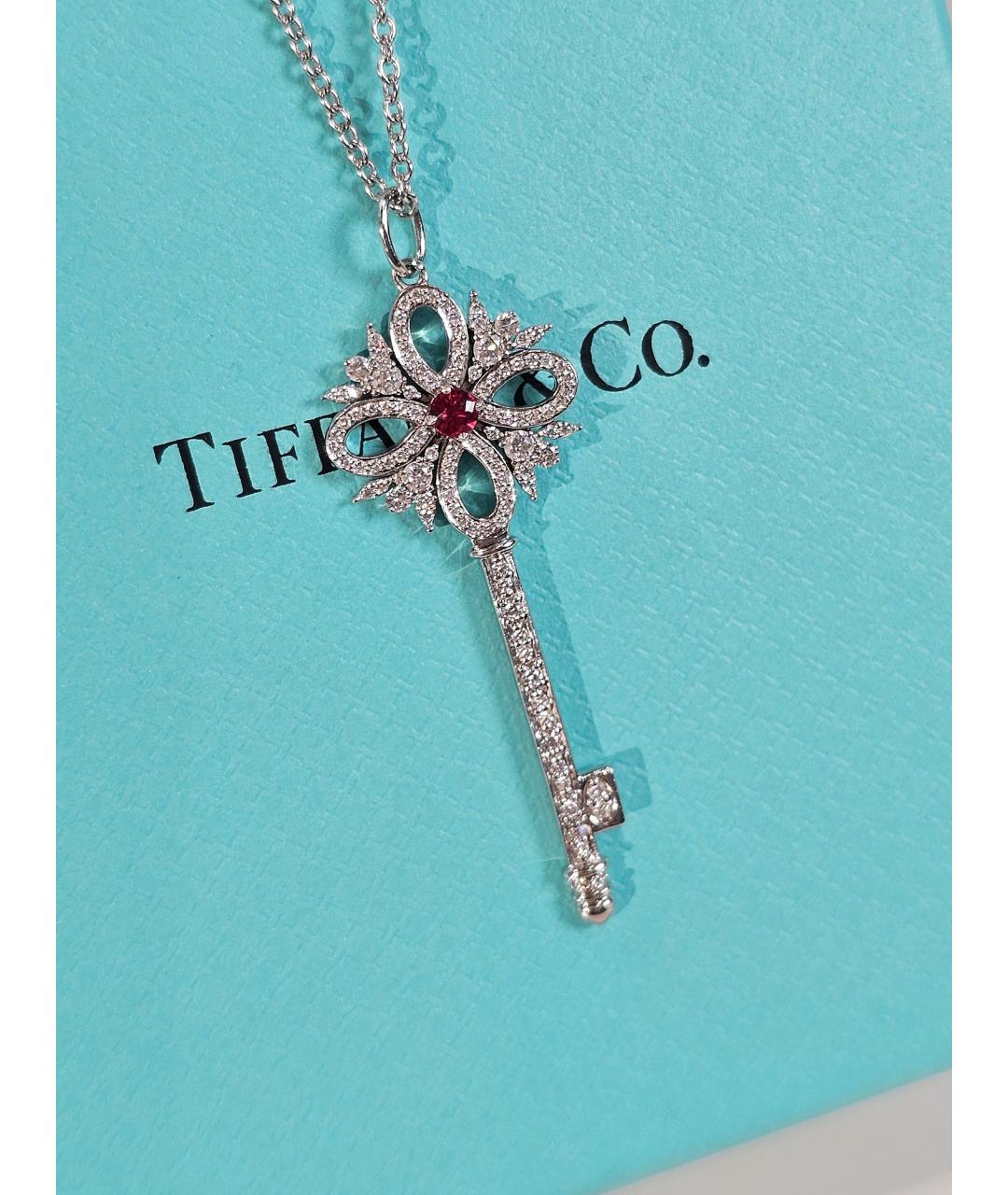 TIFFANY&CO Серебряное колье из белого золота, фото 3