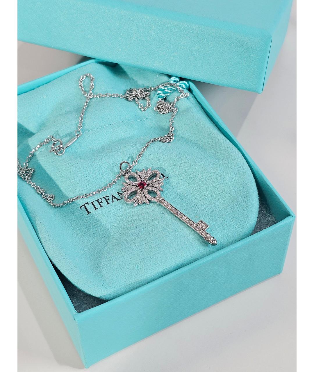 TIFFANY&CO Серебряное колье из белого золота, фото 4