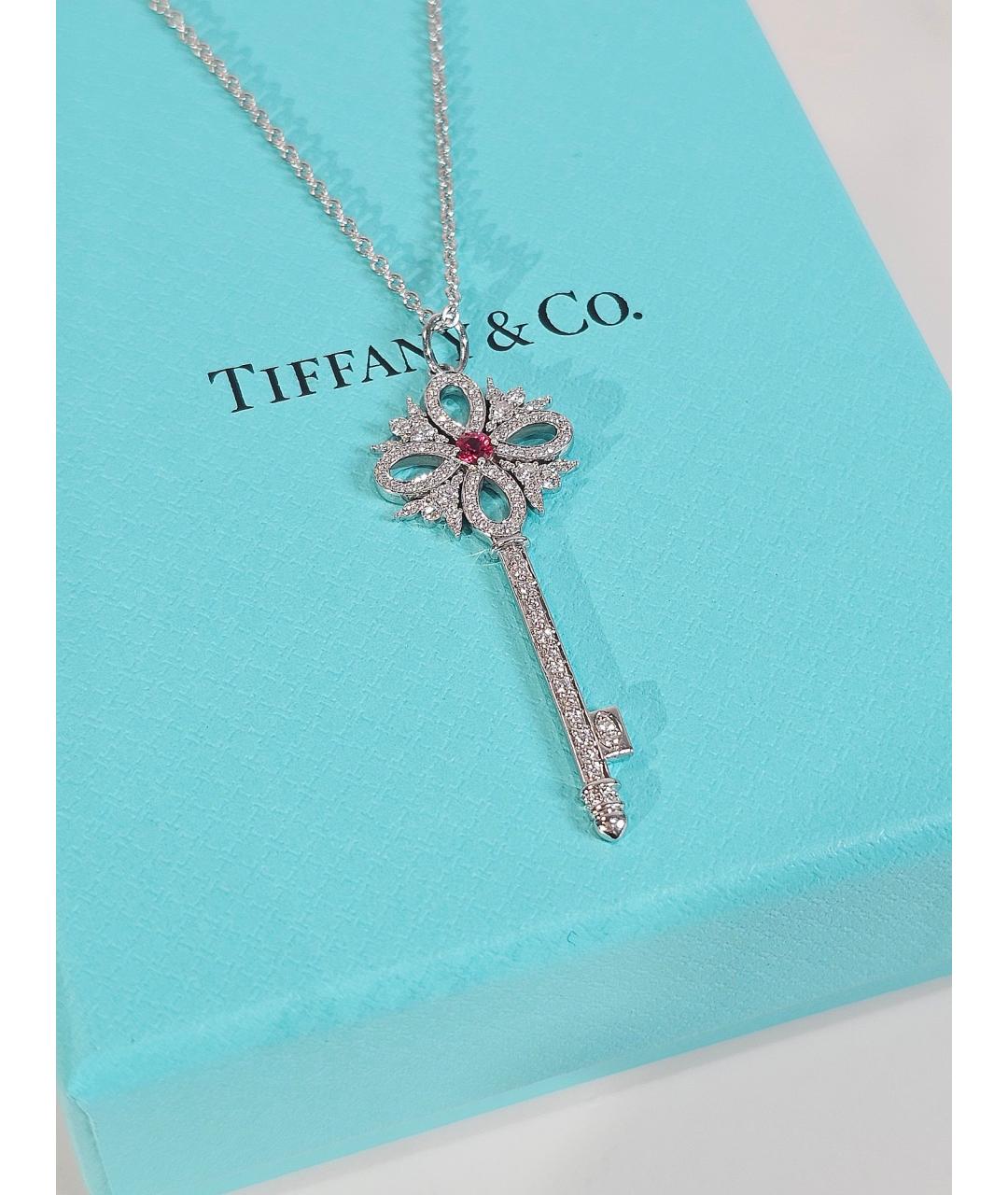 TIFFANY&CO Серебряное колье из белого золота, фото 2