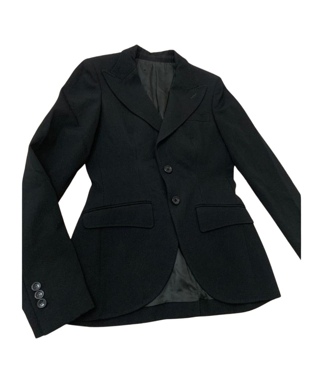 DOLCE&GABBANA Черный шерстяной жакет/пиджак, фото 1