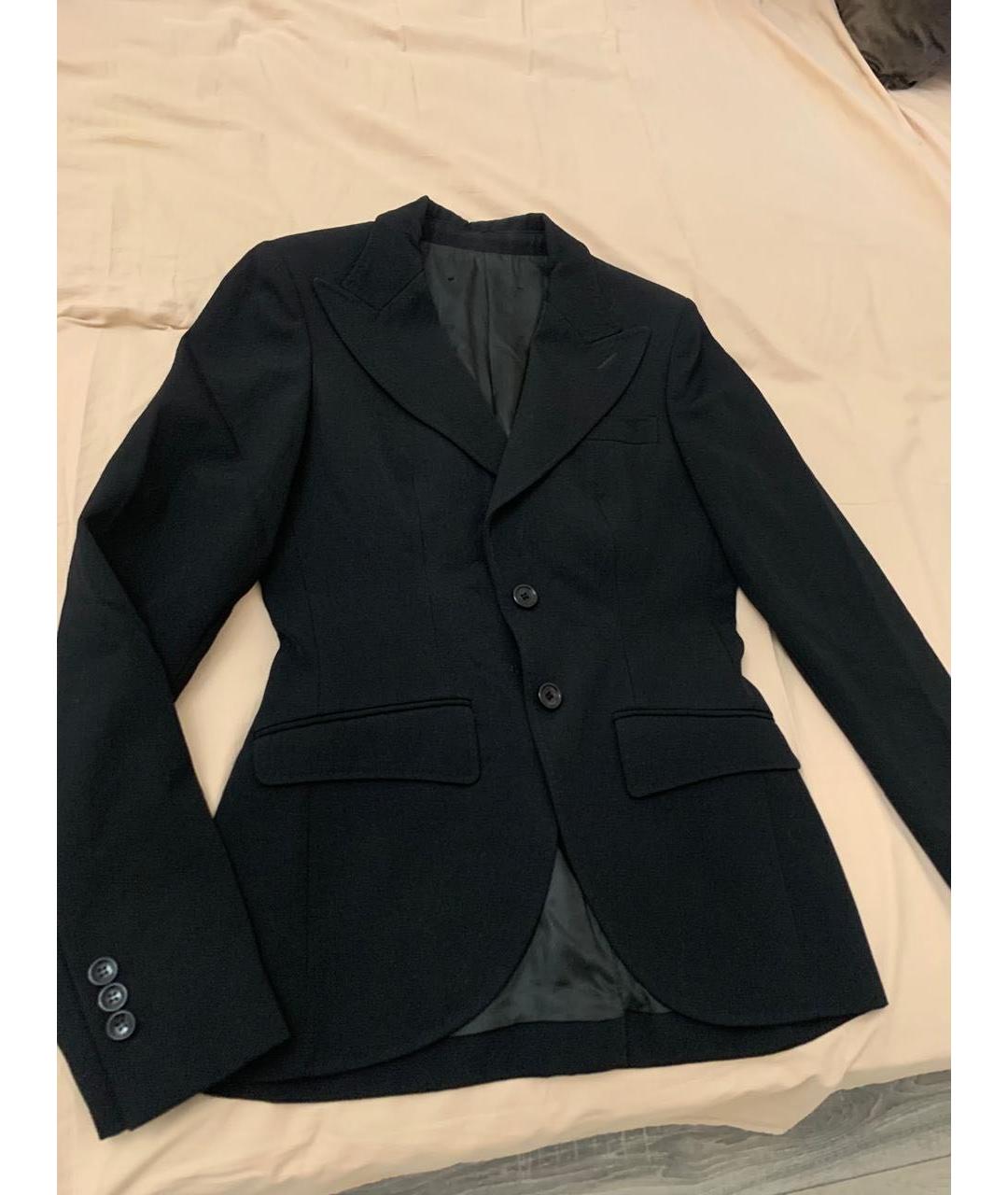 DOLCE&GABBANA Черный шерстяной жакет/пиджак, фото 3
