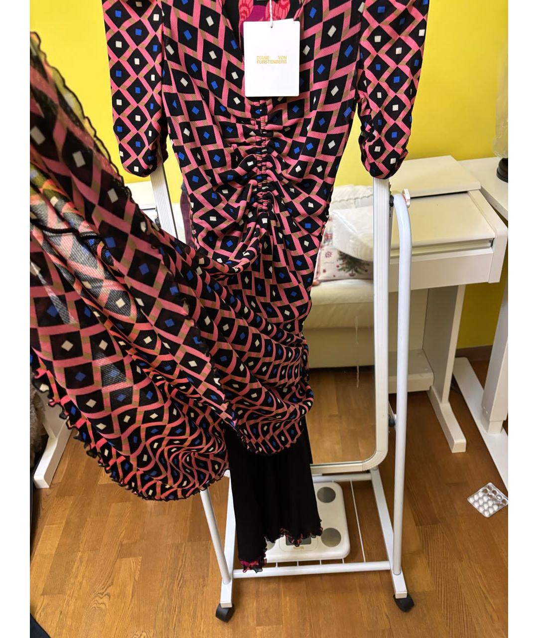 DIANE VON FURSTENBERG Мульти повседневное платье, фото 6