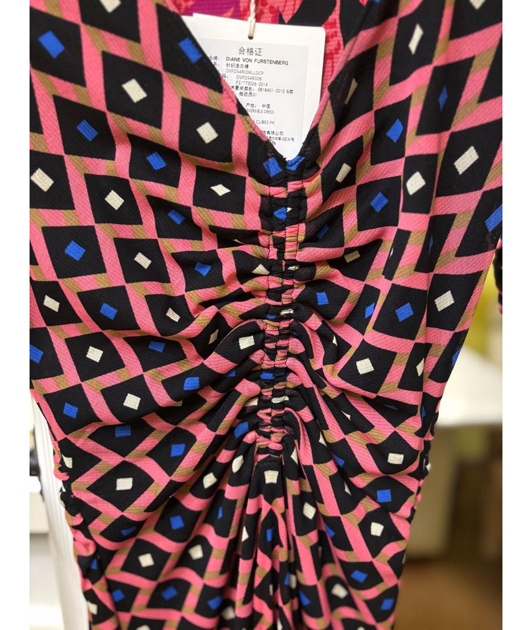 DIANE VON FURSTENBERG Мульти повседневное платье, фото 4