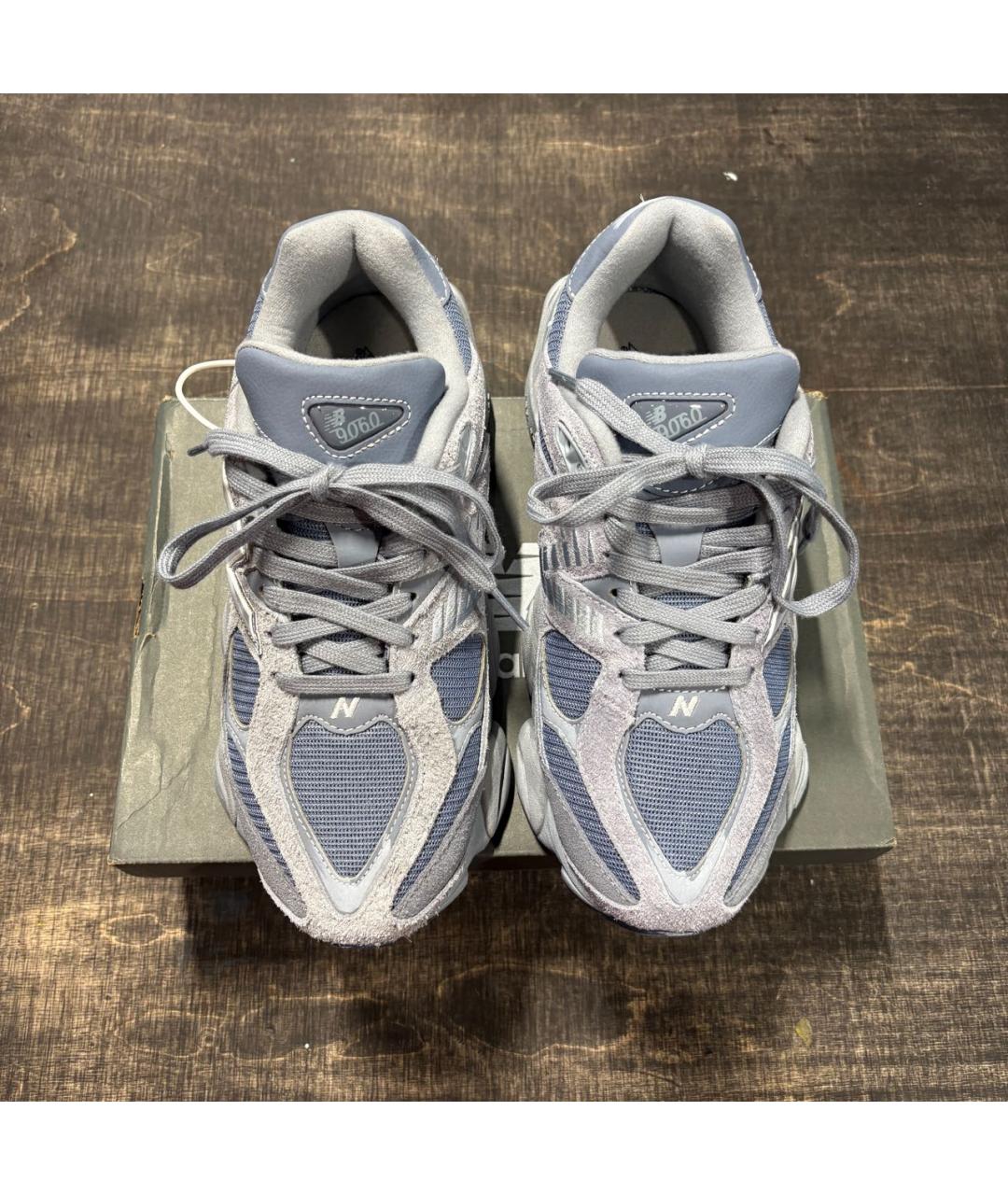 NEW BALANCE Серые замшевые низкие кроссовки / кеды, фото 2