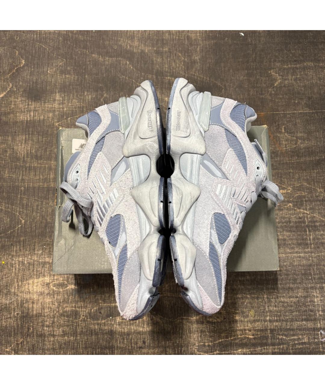 NEW BALANCE Серые замшевые низкие кроссовки / кеды, фото 3