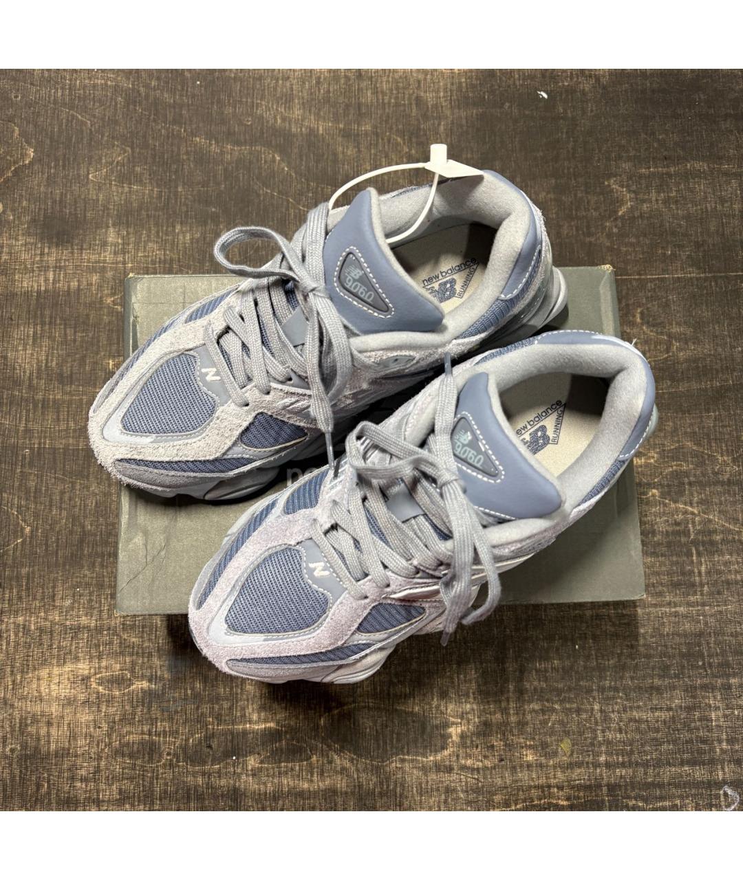 NEW BALANCE Серые замшевые низкие кроссовки / кеды, фото 4