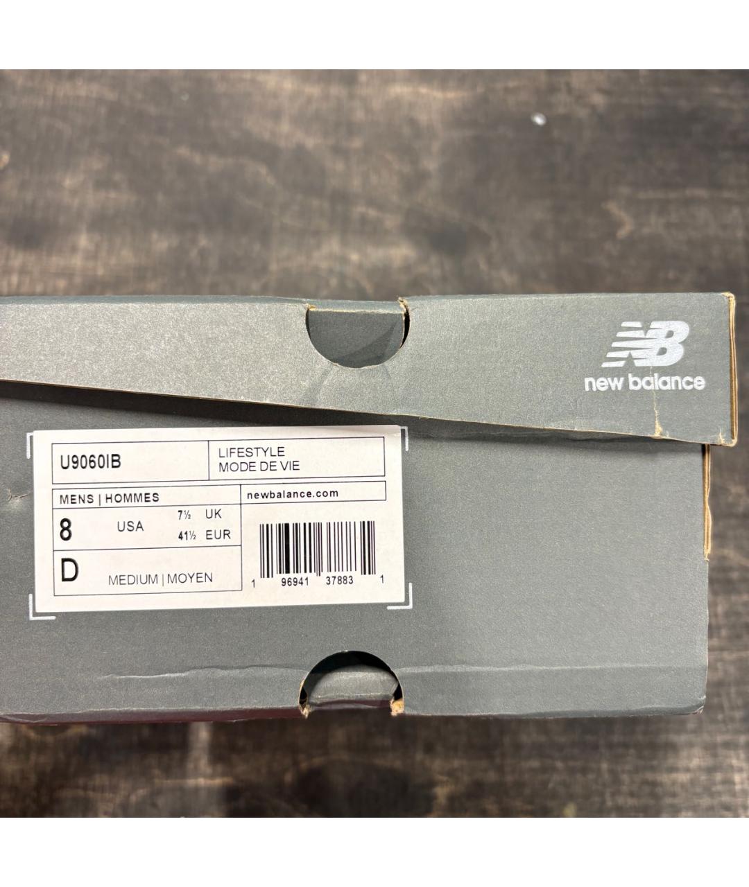 NEW BALANCE Серые замшевые низкие кроссовки / кеды, фото 8