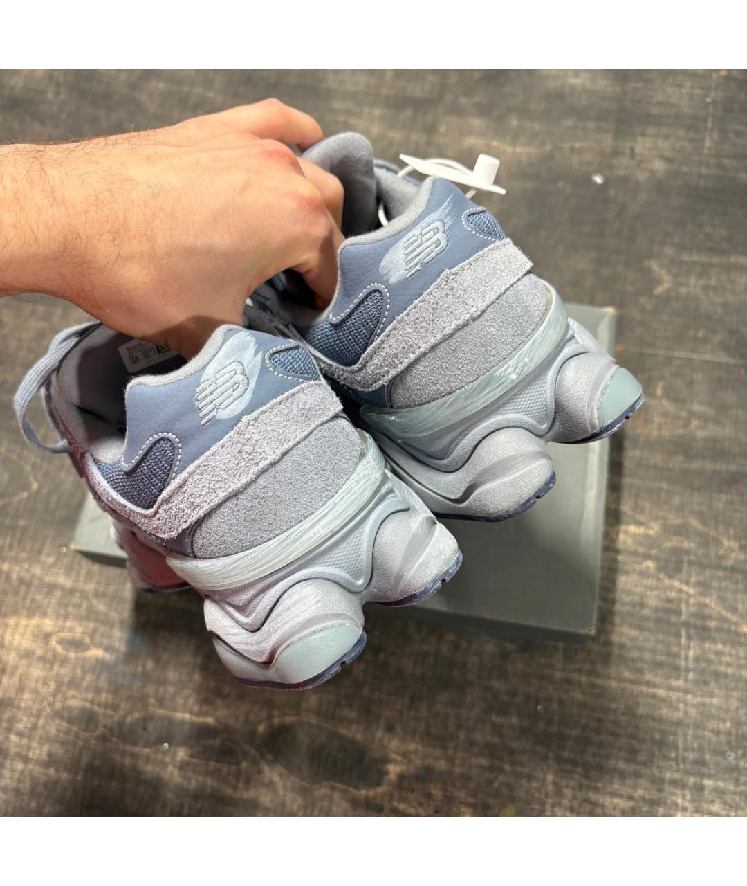 NEW BALANCE Серые замшевые низкие кроссовки / кеды, фото 5