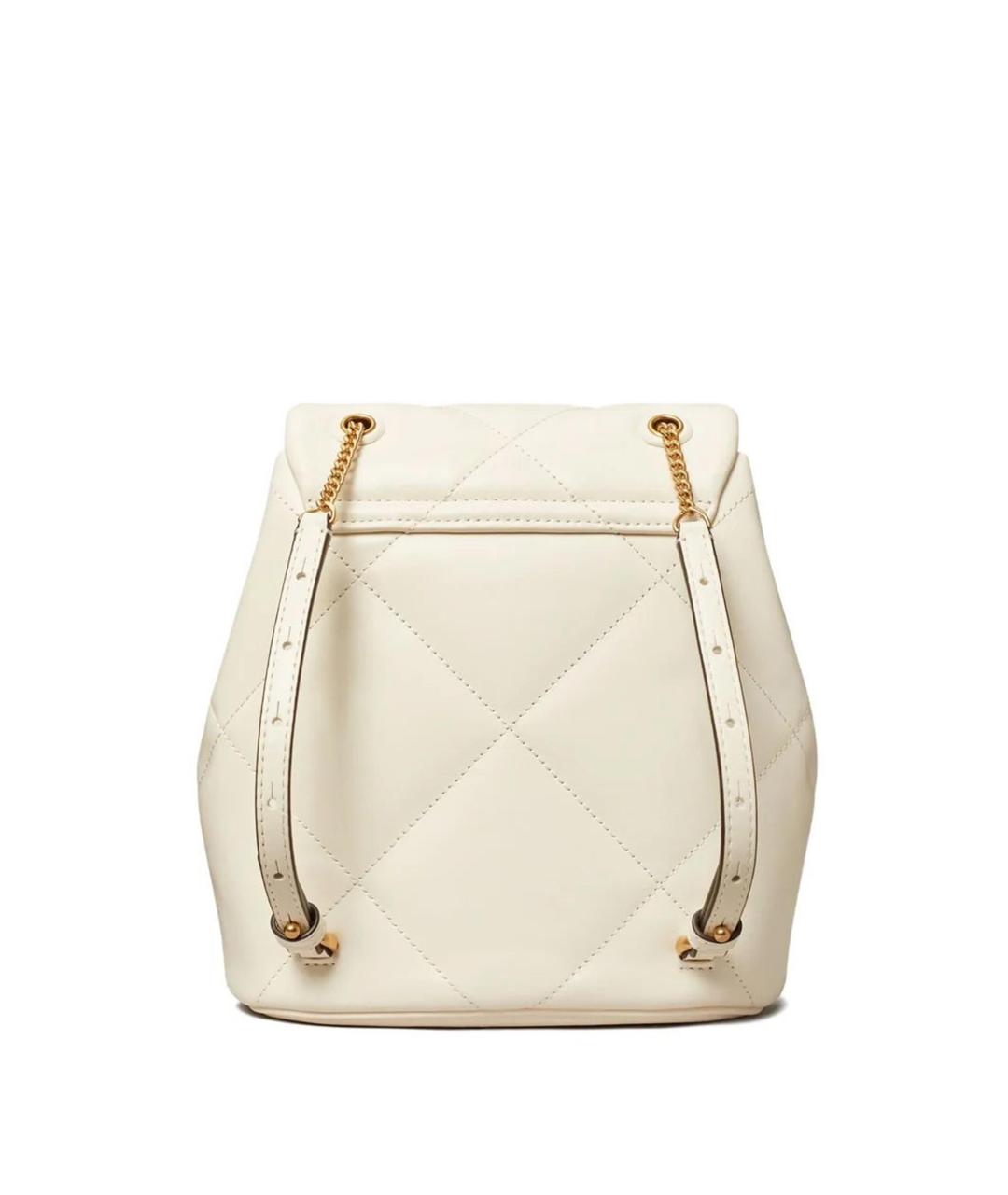 TORY BURCH Белый кожаный рюкзак, фото 2