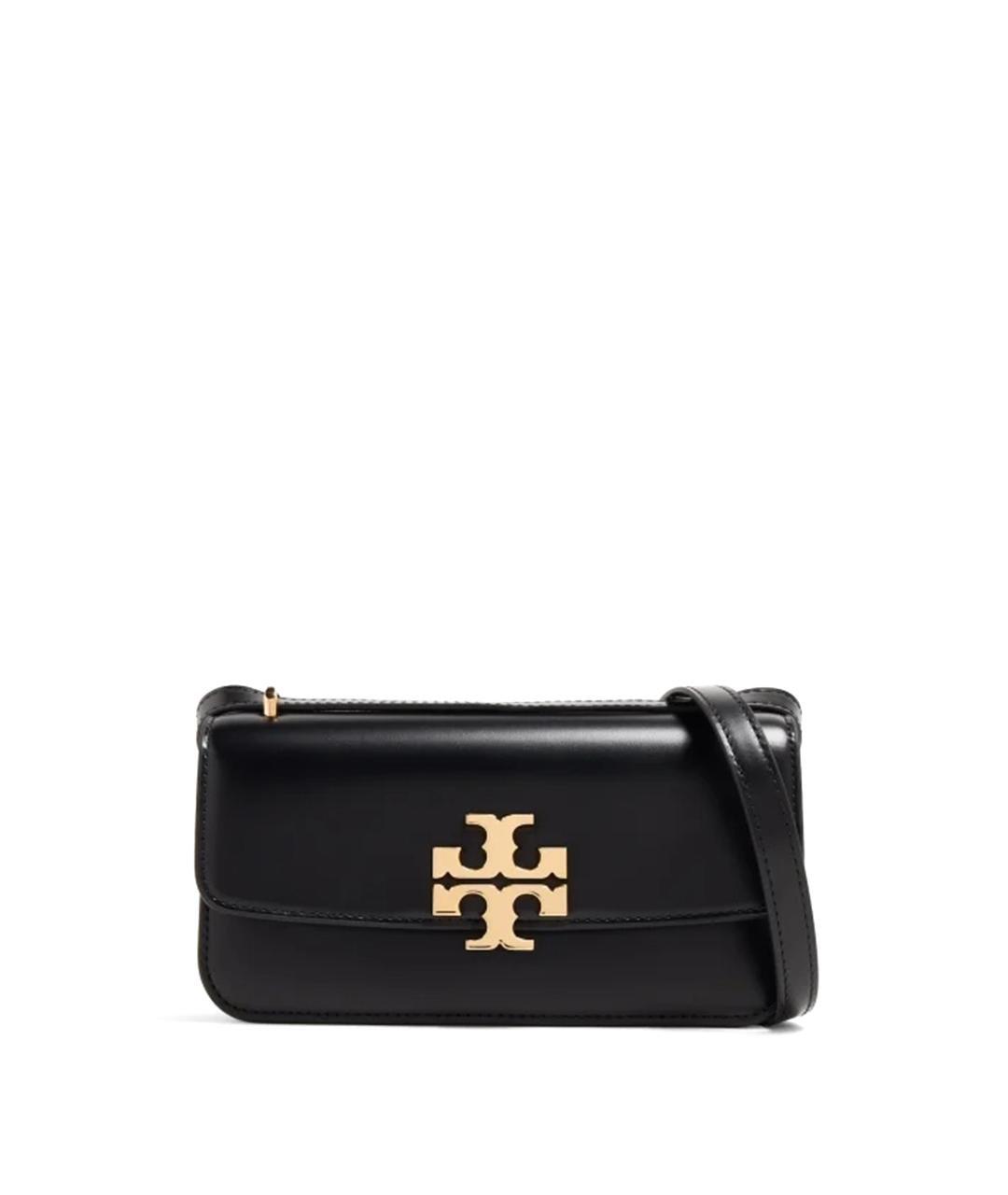 TORY BURCH Черная кожаная сумка через плечо, фото 1