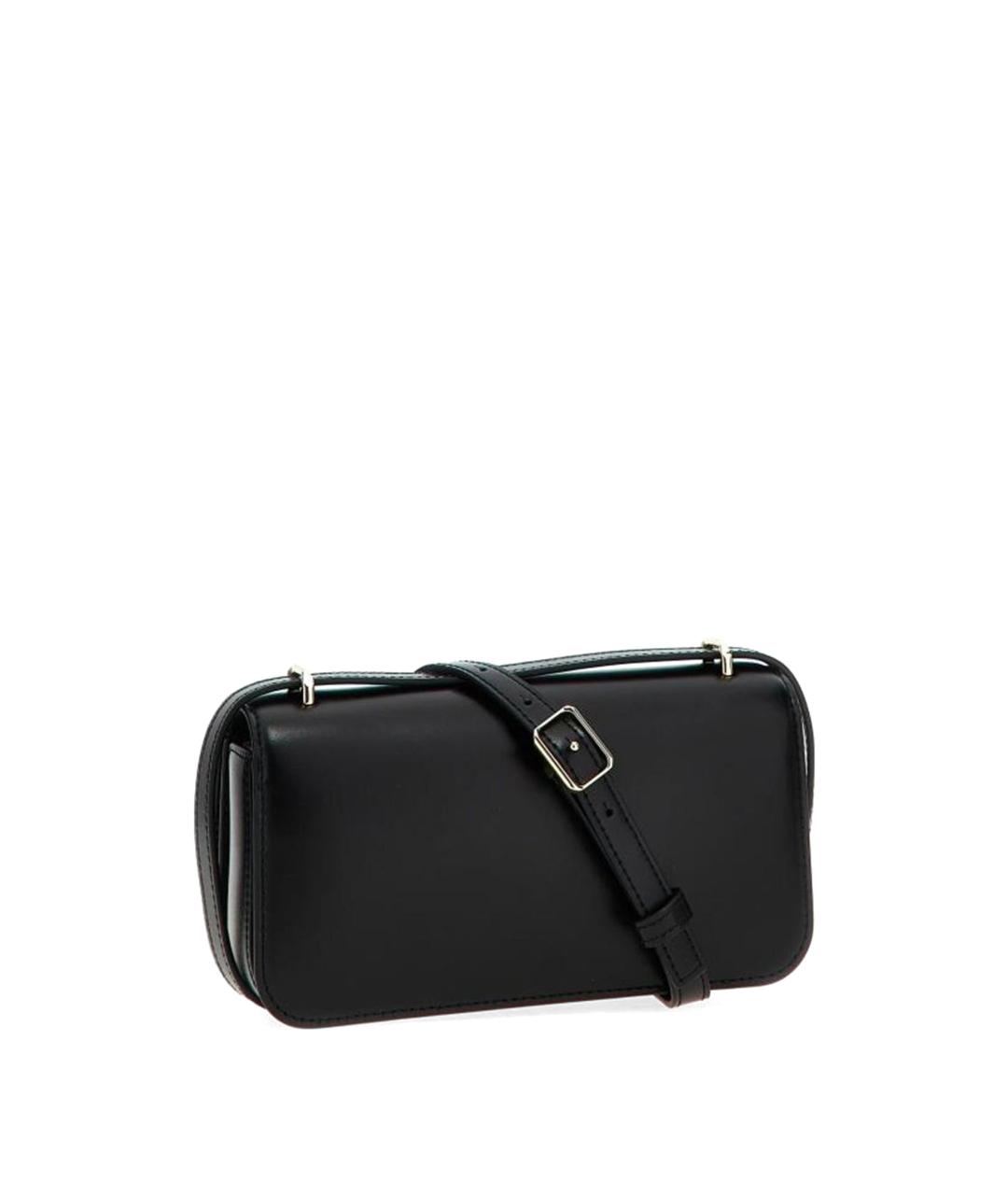 TORY BURCH Черная кожаная сумка через плечо, фото 3