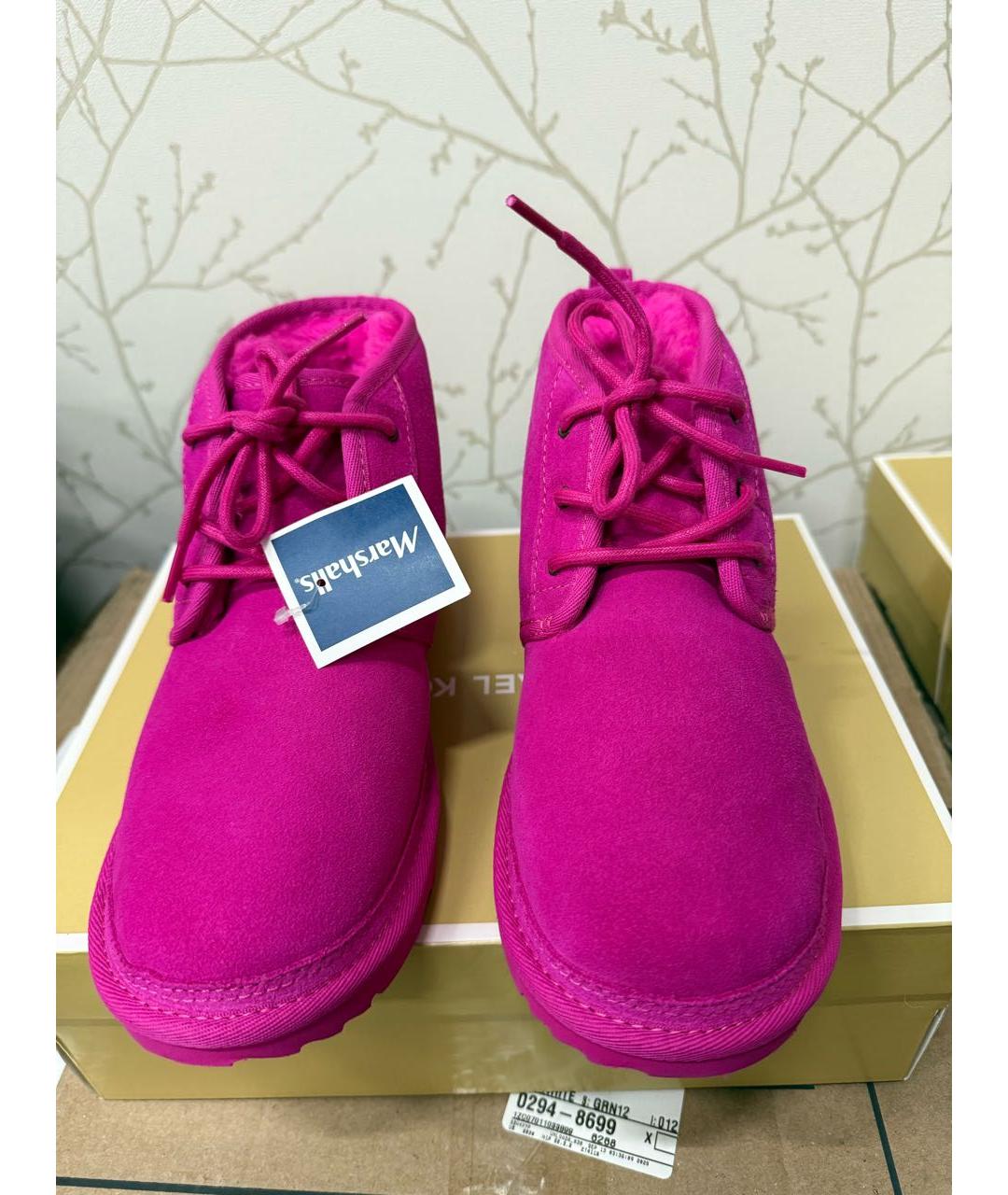 UGG AUSTRALIA Розовые замшевые ботинки, фото 2