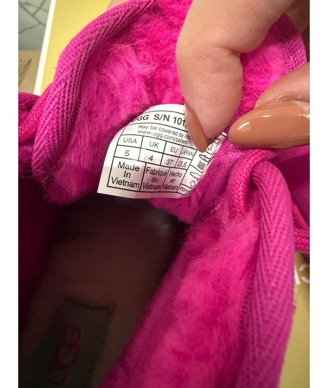 UGG AUSTRALIA Розовые замшевые ботинки, фото 5