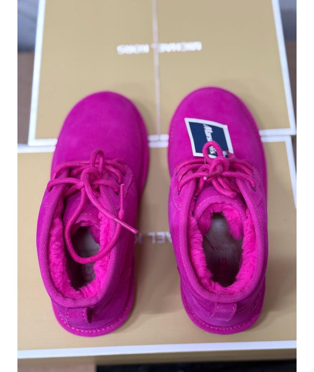 UGG AUSTRALIA Розовые замшевые ботинки, фото 3