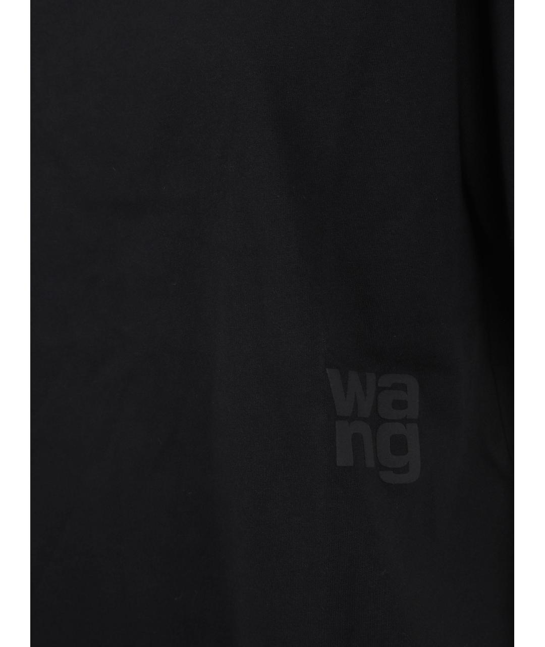 ALEXANDER WANG Черная хлопковая футболка, фото 3