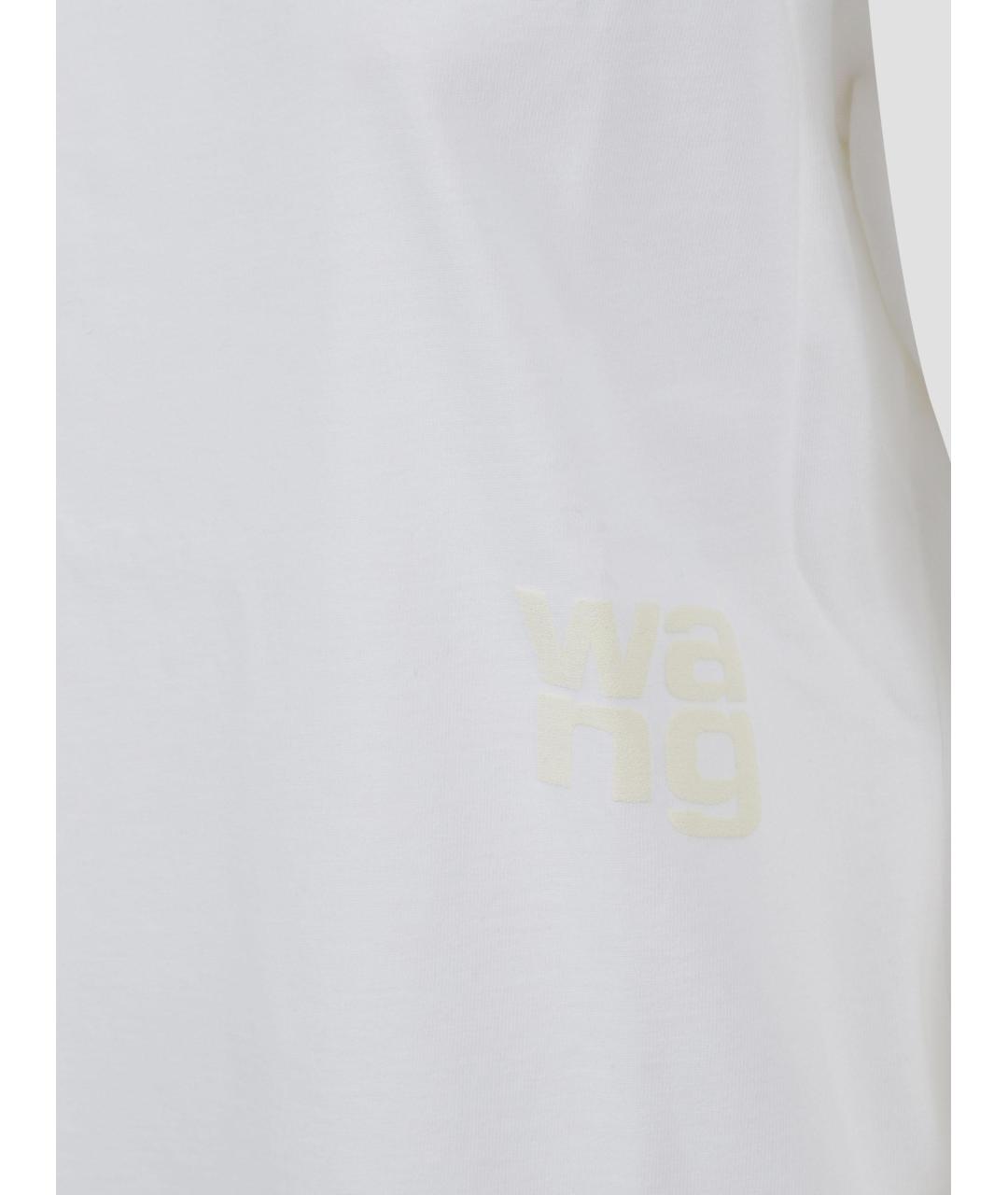 ALEXANDER WANG Белая хлопковая футболка, фото 3