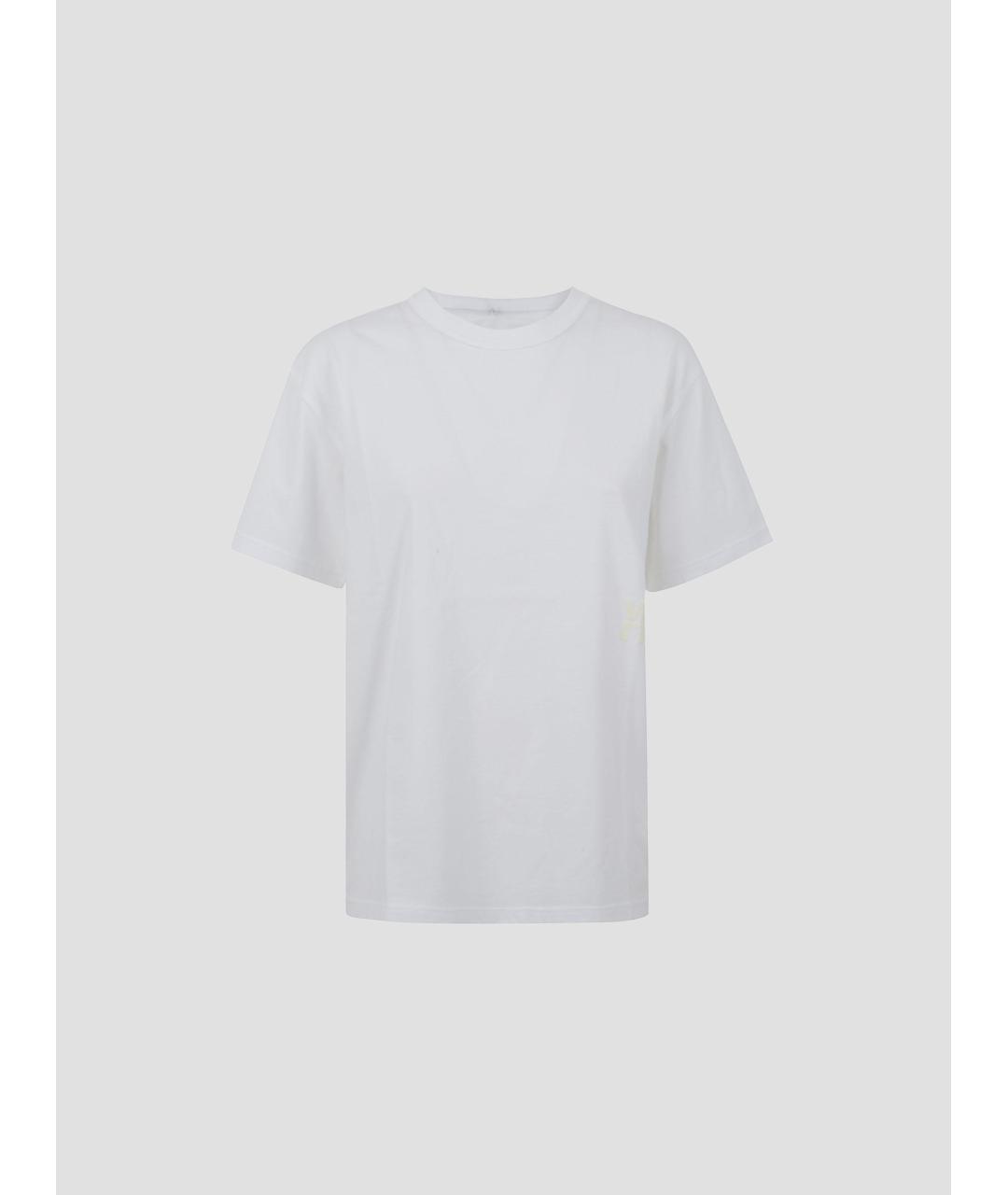 ALEXANDER WANG Белая хлопковая футболка, фото 4