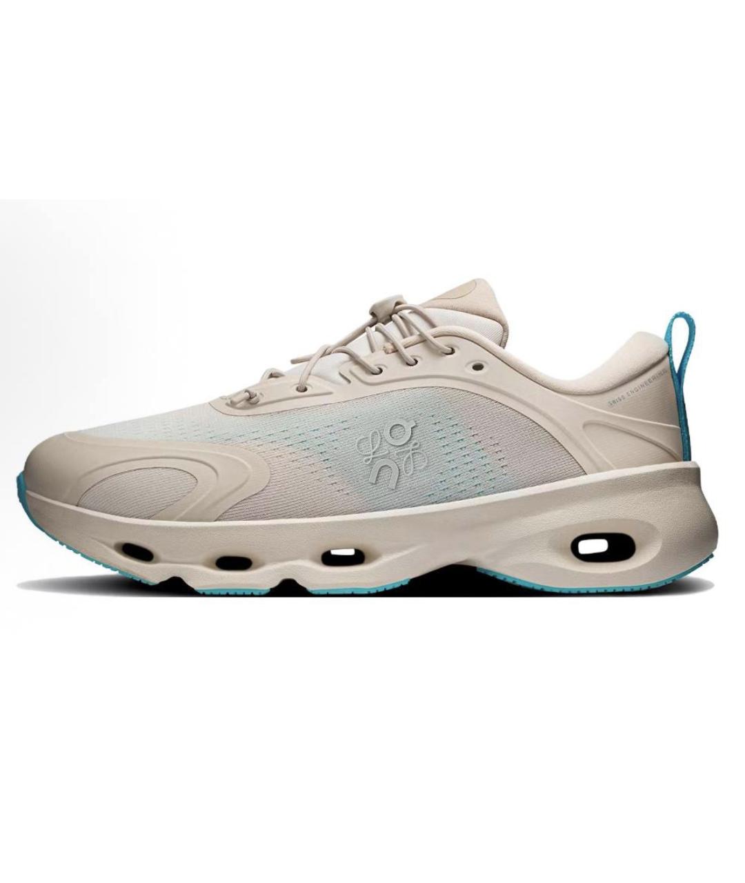 LOEWE Бежевые текстильные кроссовки, фото 2