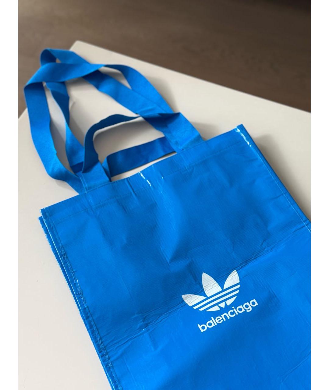 BALENCIAGA Голубая сумка тоут, фото 5