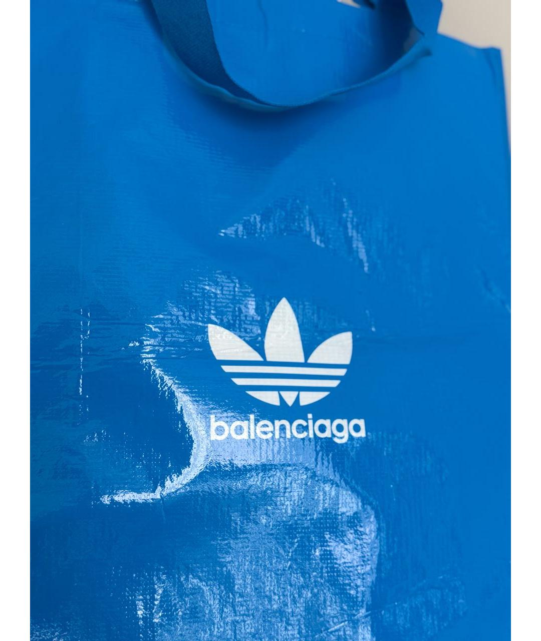 BALENCIAGA Голубая сумка тоут, фото 4