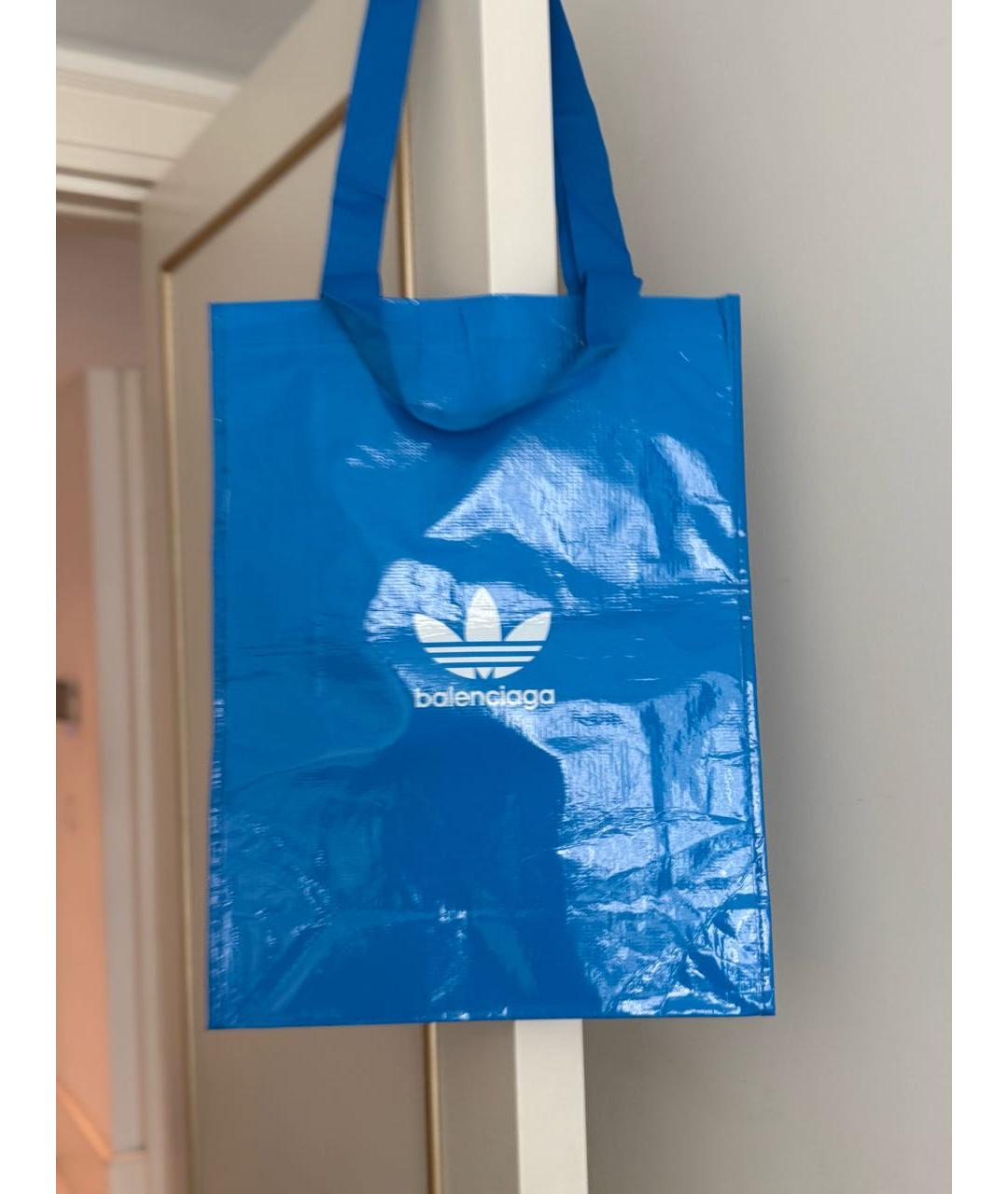 BALENCIAGA Голубая сумка тоут, фото 3