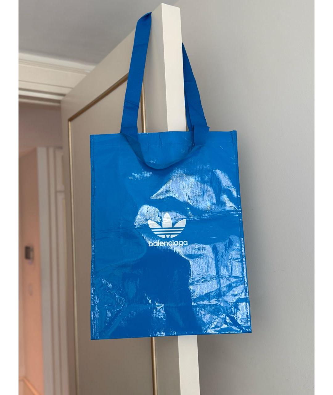 BALENCIAGA Голубая сумка тоут, фото 2