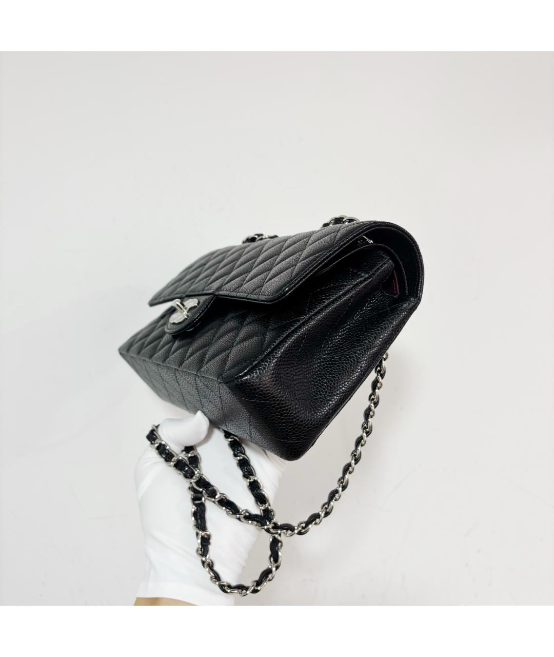 CHANEL Черная кожаная сумка через плечо, фото 4