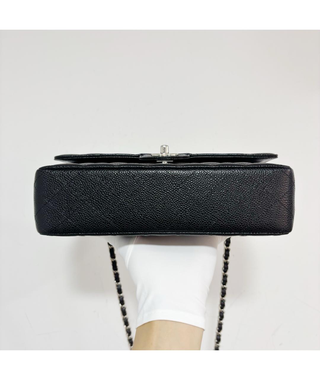 CHANEL Черная кожаная сумка через плечо, фото 6