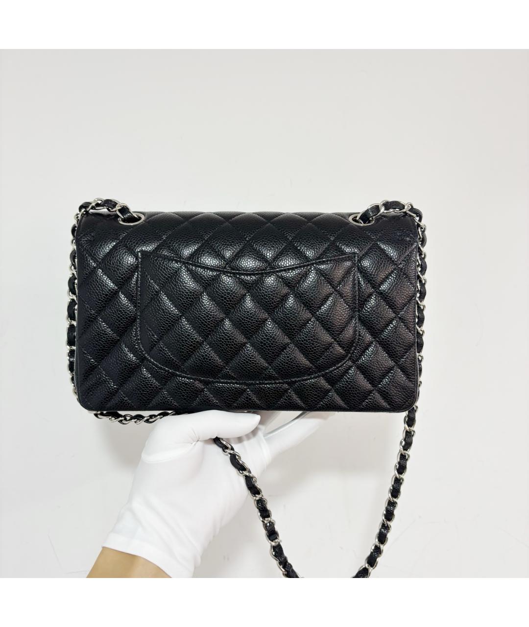 CHANEL Черная кожаная сумка через плечо, фото 3